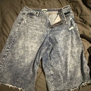 Wax Jean Classic Blue Denim Shorts